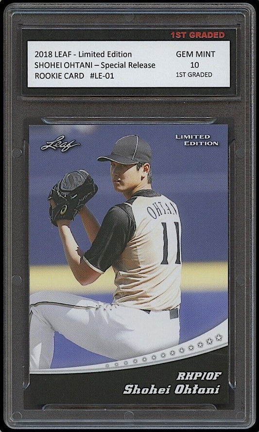 Shohei Ohtani 2018 Leaf Limited Edition Special Rookie Card #LE-01 (Gem Mint 10)