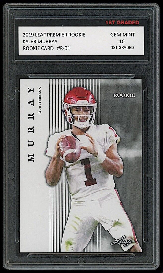 Kyler Murray 2019 Leaf Premier Rookie Card #R-01 (Gem Mint 10)