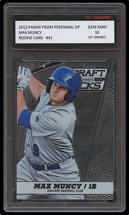 Max Muncy 2013 Panini Prizm Perennial Draft Picks Rookie Card #41 (Gem Mint 10)