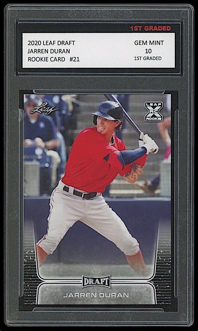 Jarren Duran 2020 Leaf Draft Rookie Card #21 (Gem Mint 10)