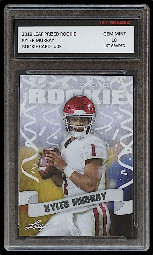 Kyler Murray 2019 Leaf Prized Rookie Card #05 (Gem Mint 10)
