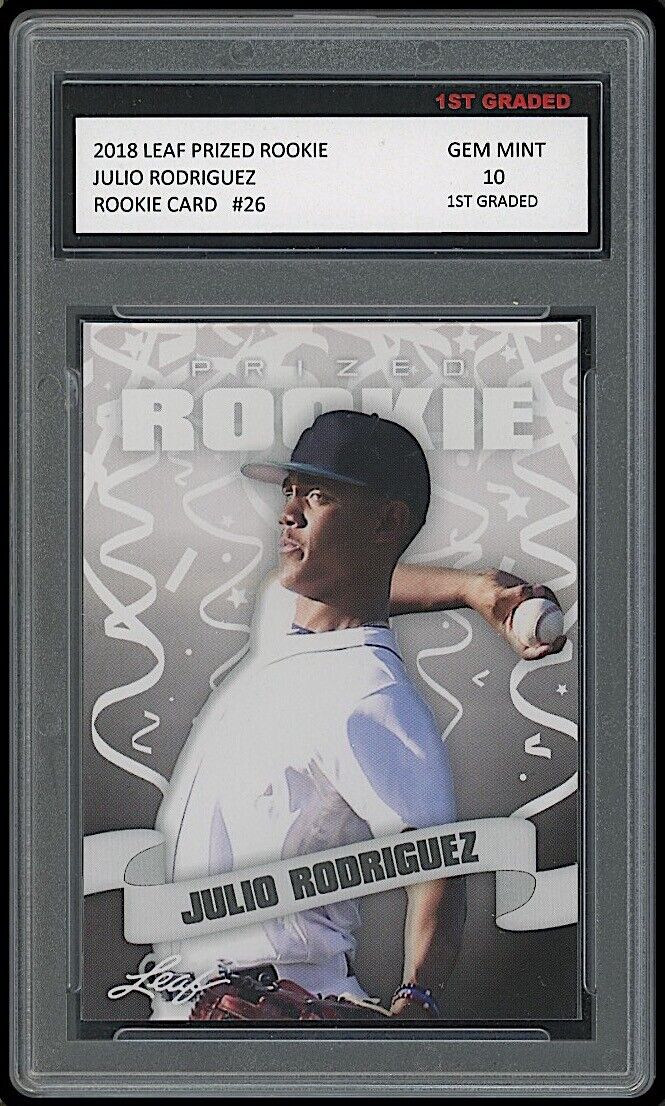 Julio Rodriguez 2018 Leaf Prized Rookie Card #26 (Gem Mint 10)