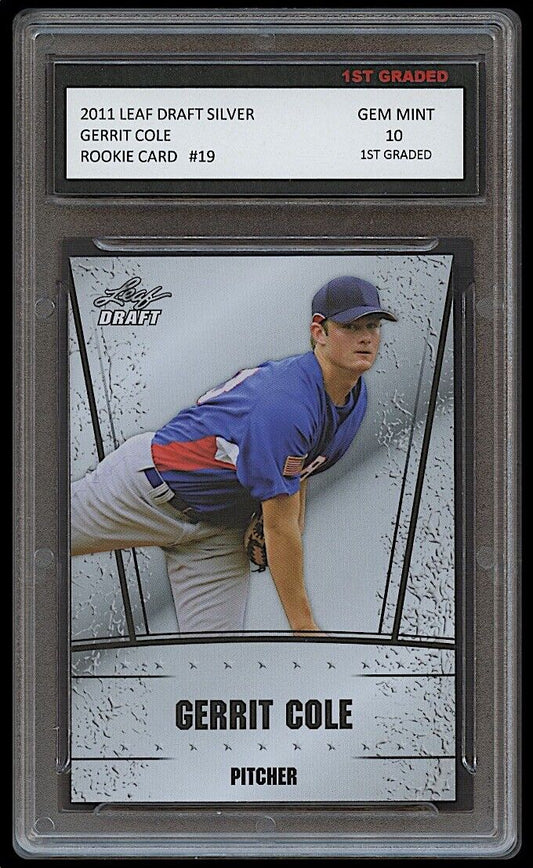 Gerrit Cole 2011 Leaf Draft Silver Rookie Card (Gem Mint 10)