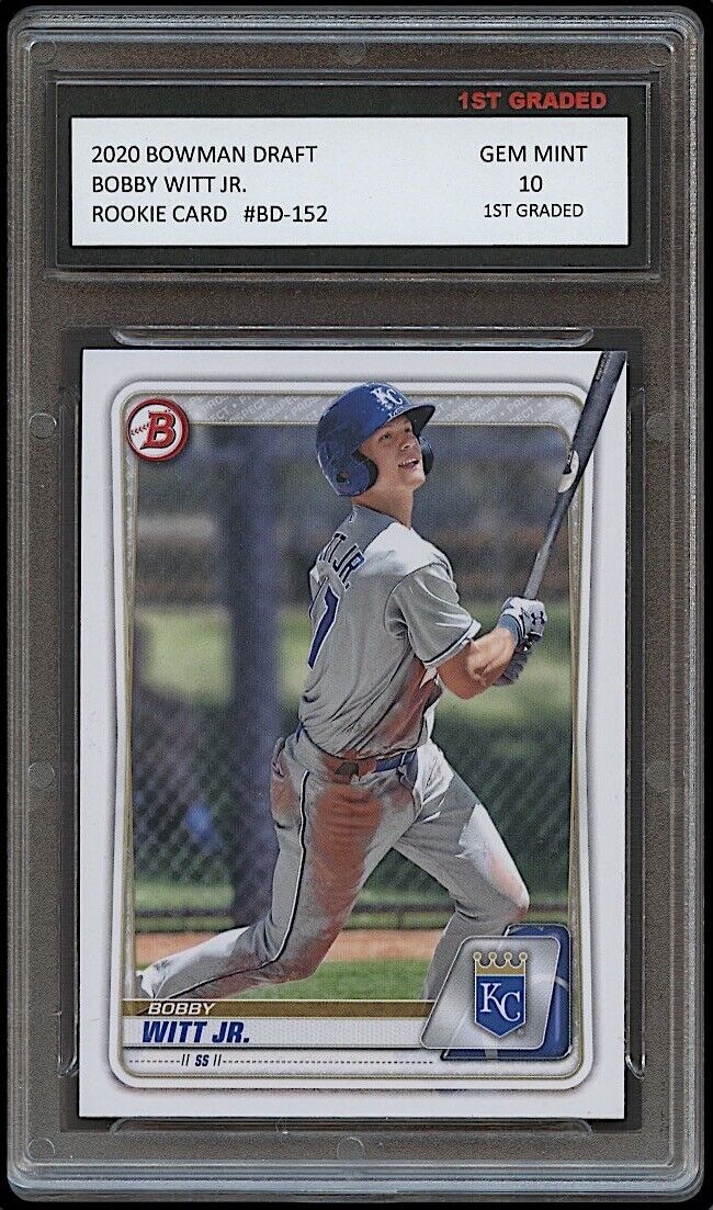 Bobby Witt Jr. 2020 Bowman Draft Topps Rookie Card Royals (Gem Mint 10)