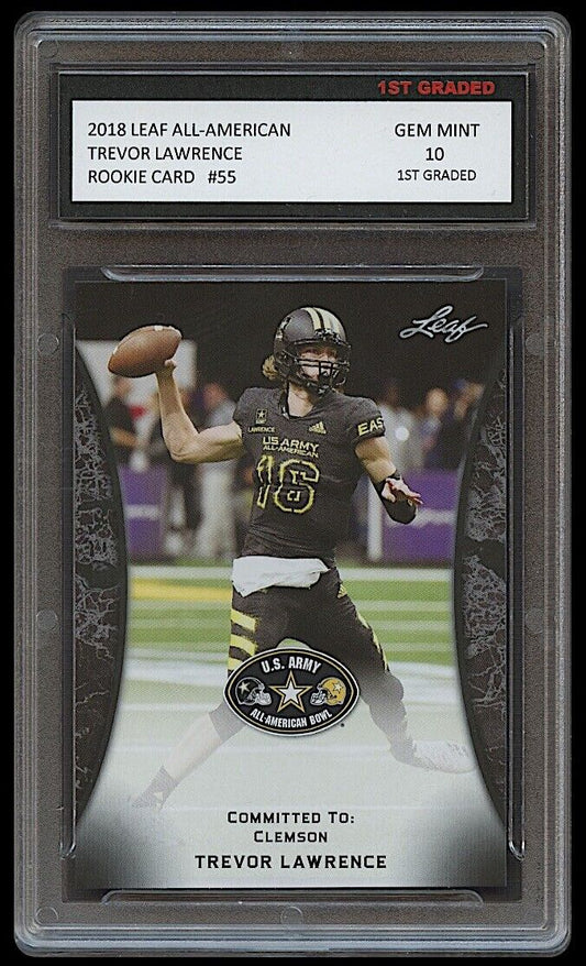 Trevor Lawrence 2018 Leaf All-American #55 Rookie Card (Gem Mint 10)