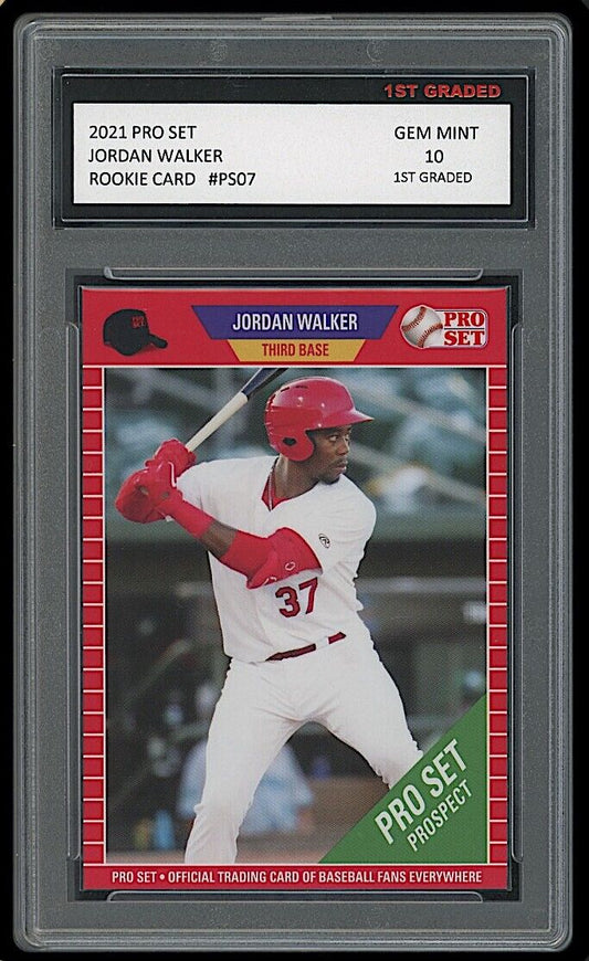 Jordan Walker 2021 Pro Set Rookie Card #PS07 (Gem Mint 10)