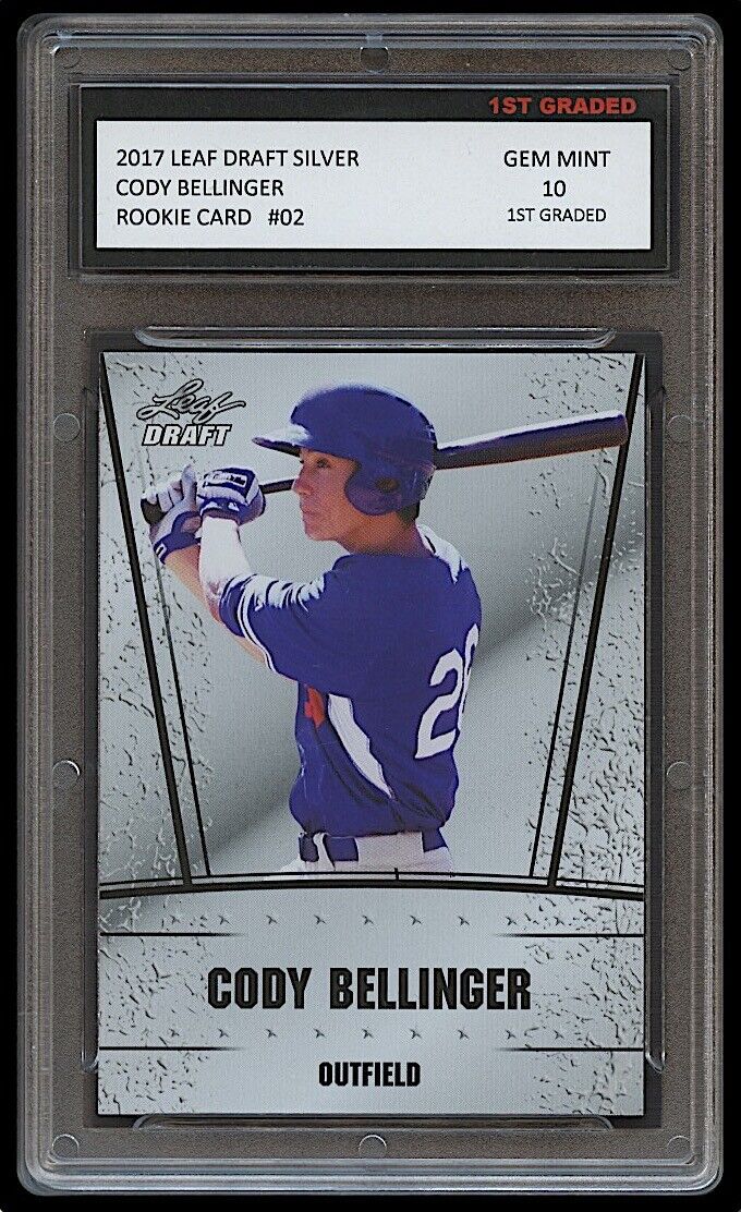 Cody Bellinger 2017 Leaf Draft Silver Rookie Card (Gem Mint 10)