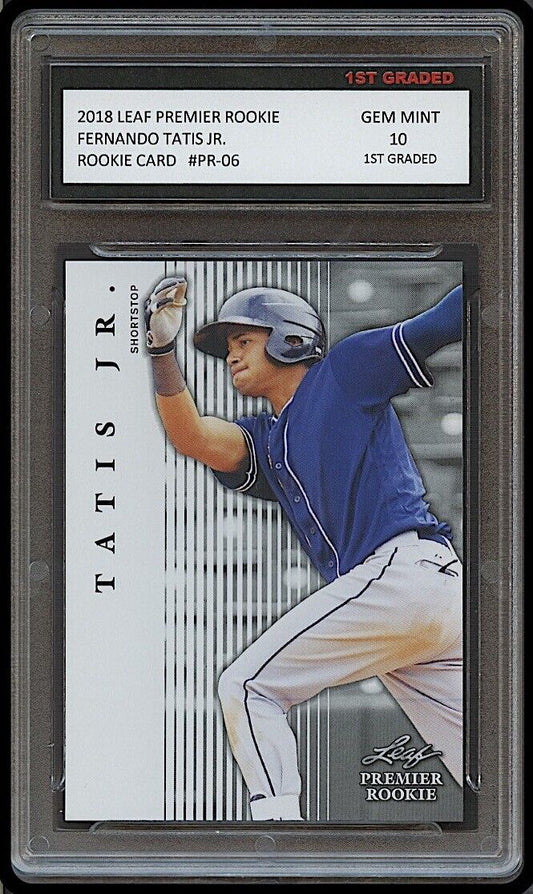 Fernando Tatis Jr. 2018 Leaf Premier Rookie Card #PR-06 (Gem Mint 10)