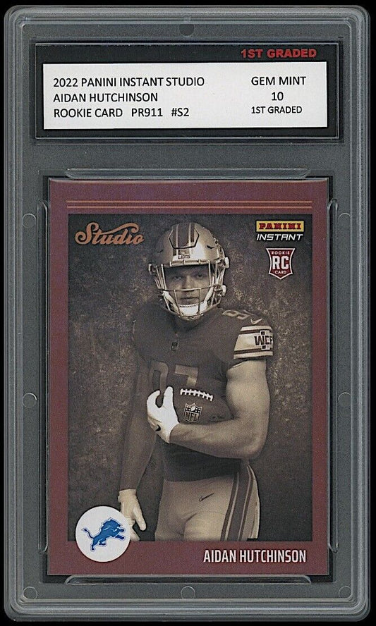 Aidan Hutchinson 2022 Panini Instant Studio Rookie Card #S2 (Gem Mint 10)