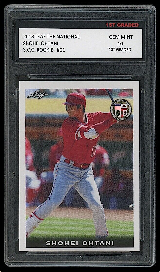 Shohei Ohtani 2018 The National #01 Rookie Card (Gem Mint 10)