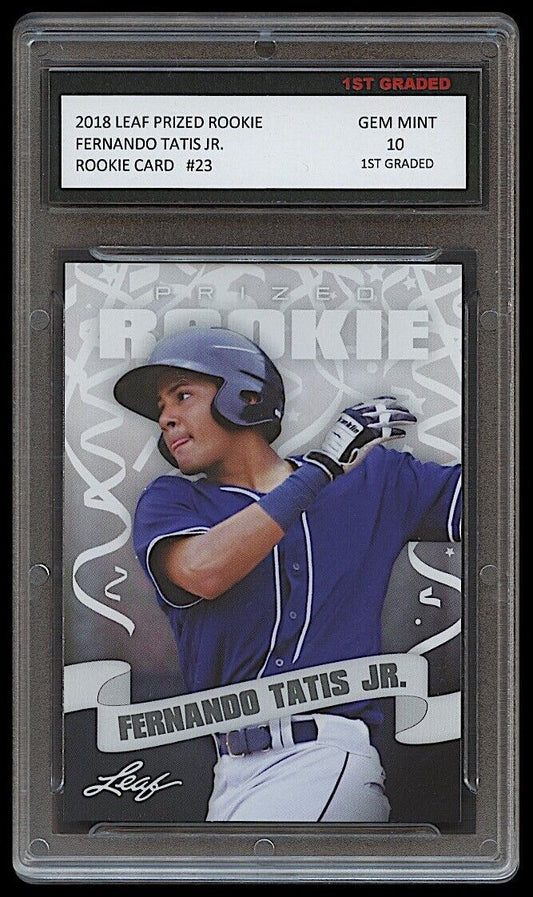 Fernando Tatis Jr. 2018 Leaf Prized Rookie Card #23 (Gem Mint 10)