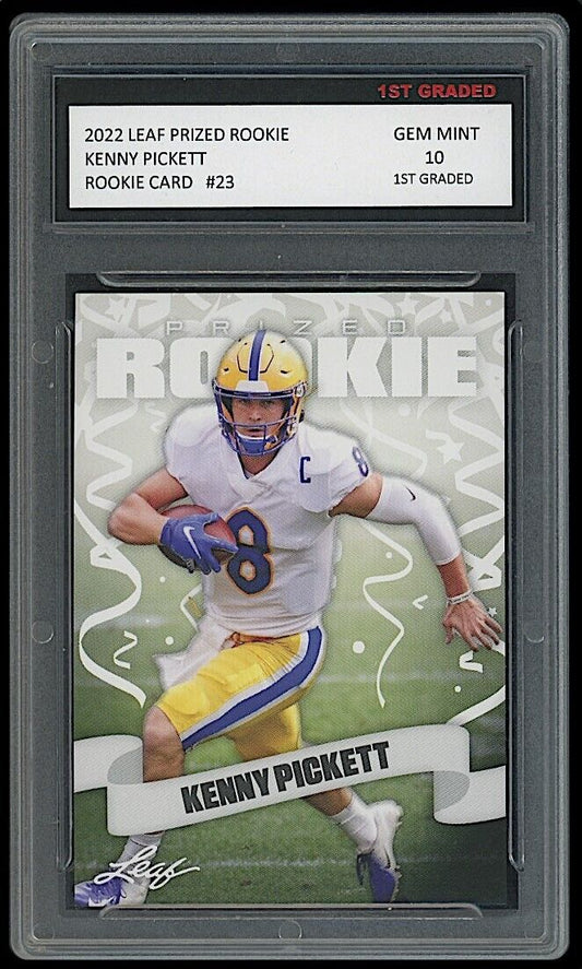Kenny Pickett 2022 Leaf Prized Rookie Card #23 (Gem Mint 10)