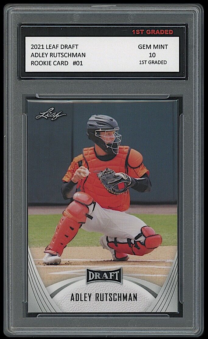 Adley Rutschman 2021 Leaf Draft Rookie Card #01 (Gem Mint 10)