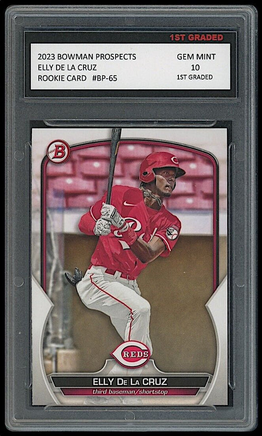 Elly De La Cruz 2023 Bowman Prospects (Topps) #BP65 Rookie Card (Gem Mint 10)