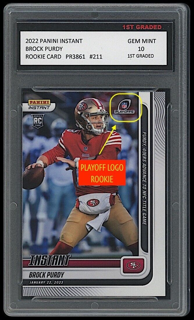 Brock Purdy 2022 Panini Instant Rookie Card #211 (Gem Mint 10)