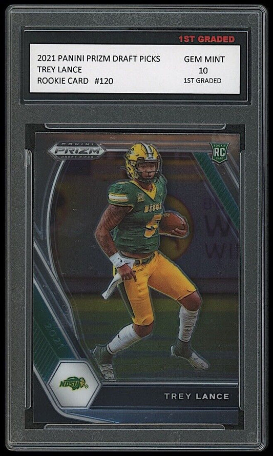 Trey Lance 2021 Panini Prizm Rookie Card #120 (Gem Mint 10)