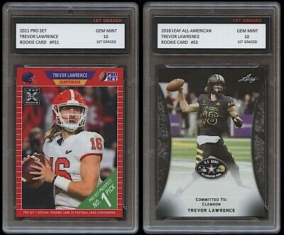 Trevor Lawrence 2021 Pro Set + Leaf All-American Rookie Card (Gem Mint 10)