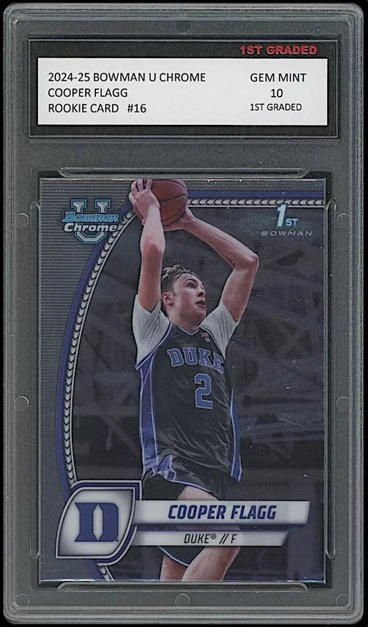 Cooper Flagg 2024-25 Bowman U Chrome 10 Rookie Card Duke Blue Devils