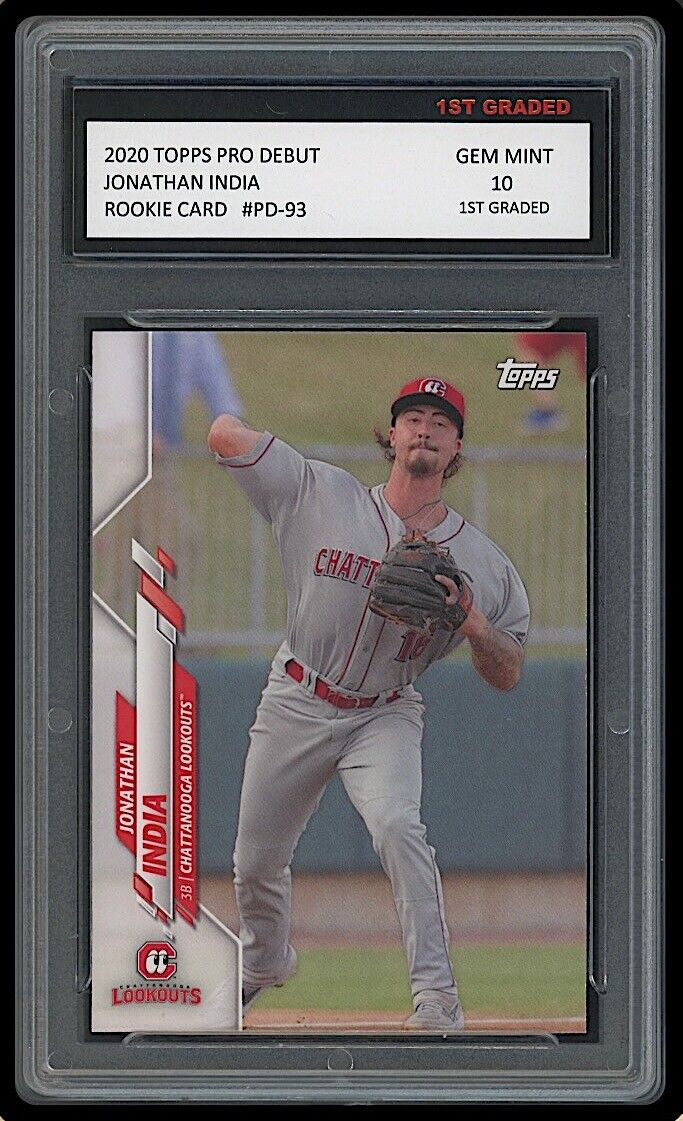 Jonathan India 2020 Topps Pro Debut Rookie Card #PD-93 (Gem Mint 10)