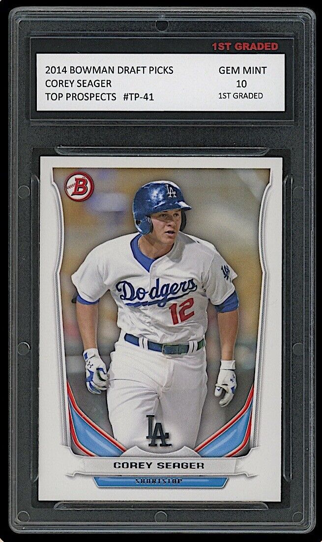 Corey Seager 2014 Bowman Draft Picks #TP-41 Rookie Card (Gem Mint 10)