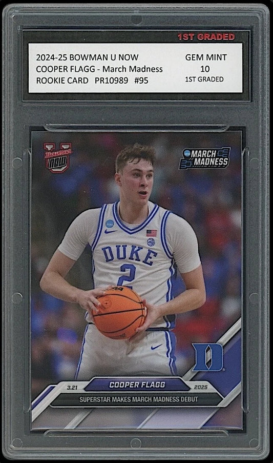 Cooper Flagg 2024-25 Bowman U Now 10 Rookie Card #95 Duke Blue Devils