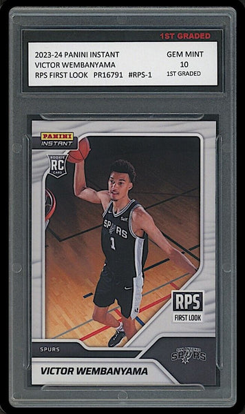 CARTA ROOKIE VICTOR Wembanyama 2023-24 Panini Prizm Deep Space RC #1 - Foto 3