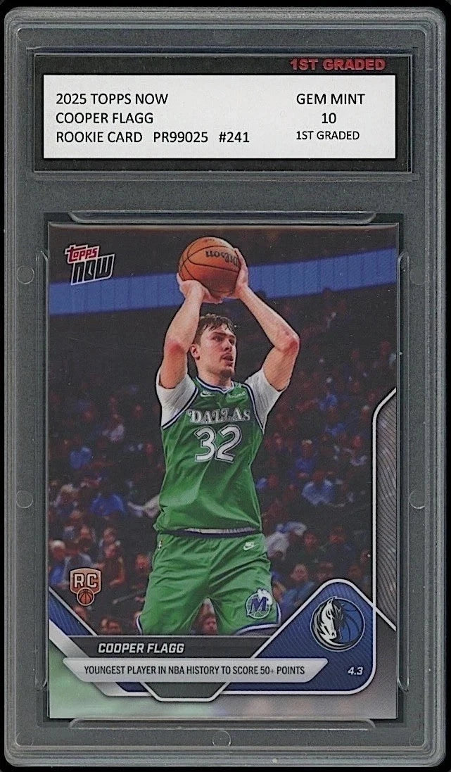 2025 Topps Now #241 Cooper Flagg (RC) GEM MINT 10