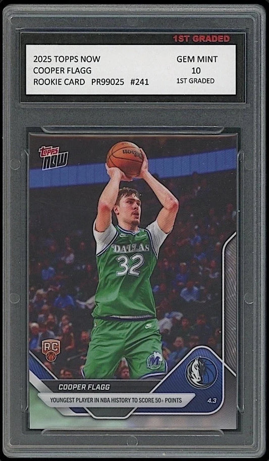 2025 Topps Now #241 Cooper Flagg (RC) GEM MINT 10