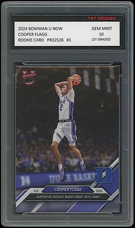 Cooper Flagg 2024 Bowman U Now 1st NCAA Rookie Card Duke Blue Devils