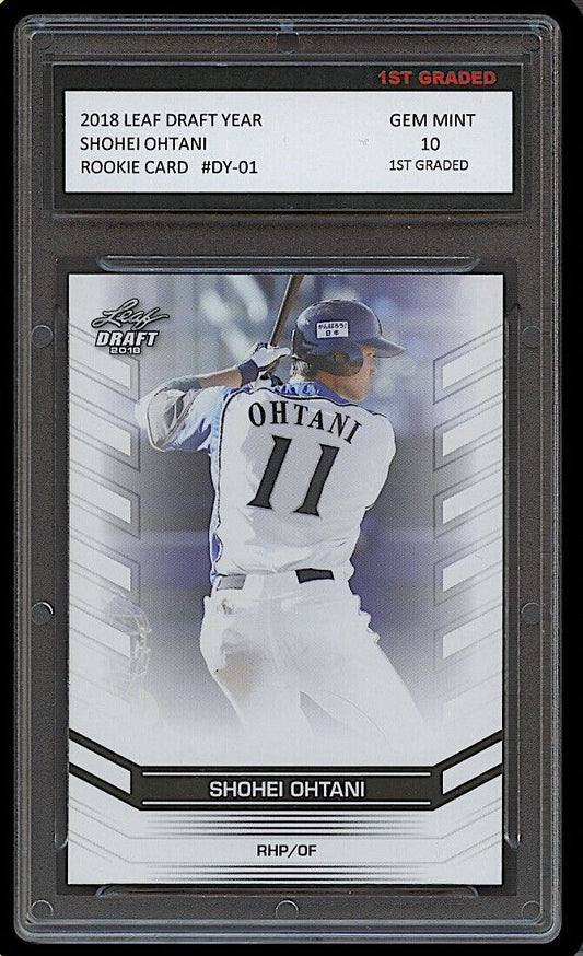 Shohei Ohtani 2018 Leaf Draft Year Rookie Card #DY-01 (Gem Mint 10)