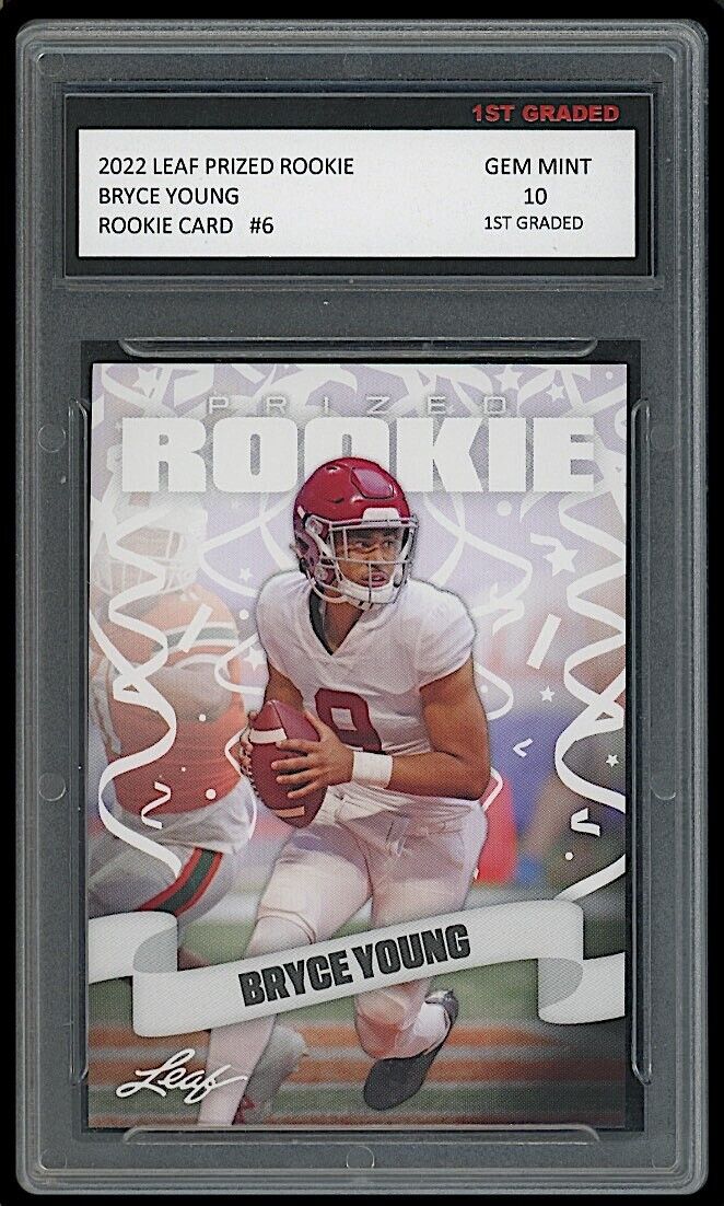 Bryce Young 2022-23 Leaf Prized Rookie Card #6 (Gem Mint 10)