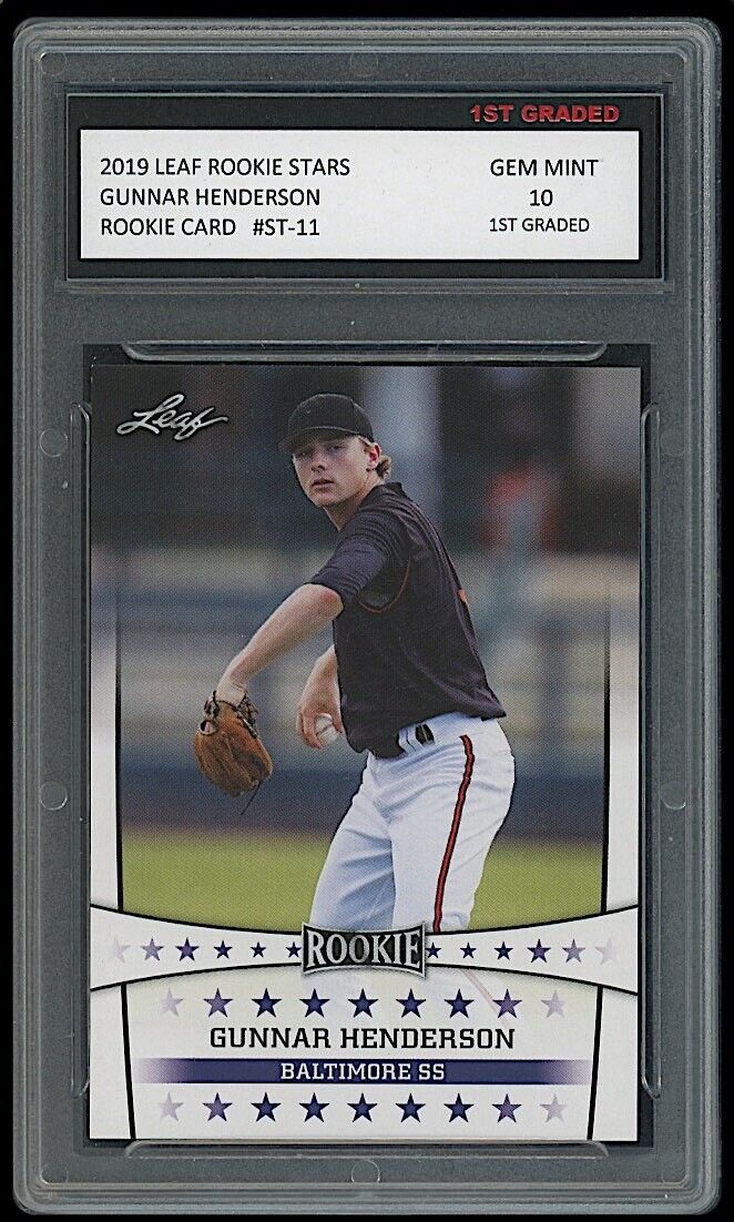 Gunnar Henderson 2019 Leaf Stars Rookie Card #ST-11 (Gem Mint 10)