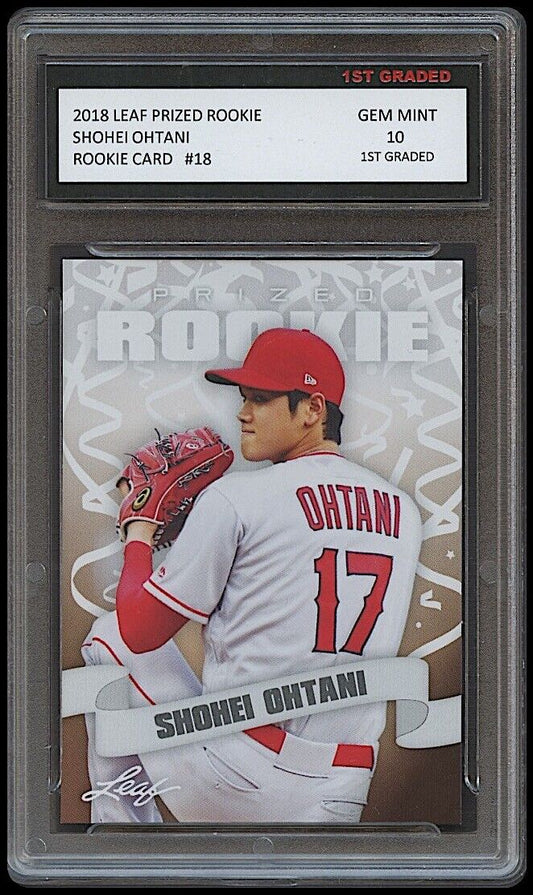 Shohei Ohtani 2018 Leaf Prized Rookie Card #18 (Gem Mint 10)